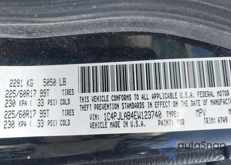 2014 Jeep Cherokee Sport from USA, damaged, VIN 1C4PJLAB4EW123740